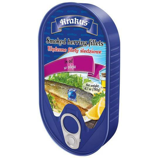 Herring Smoked in Oil Krakus