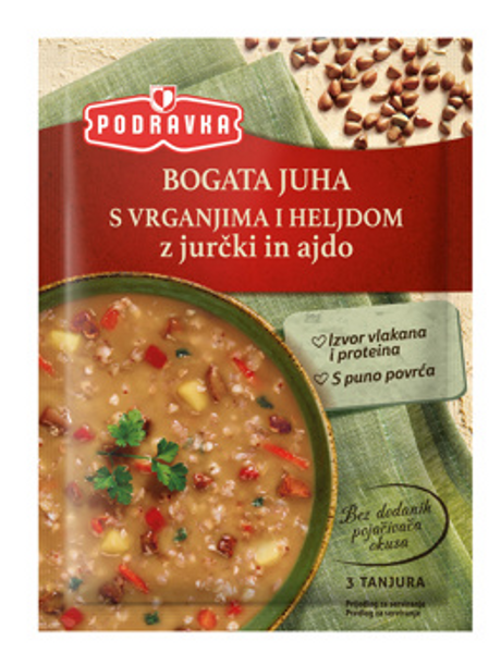 Podravka Bogata Juha Hearty Porcini Buckwheat Soup 70g