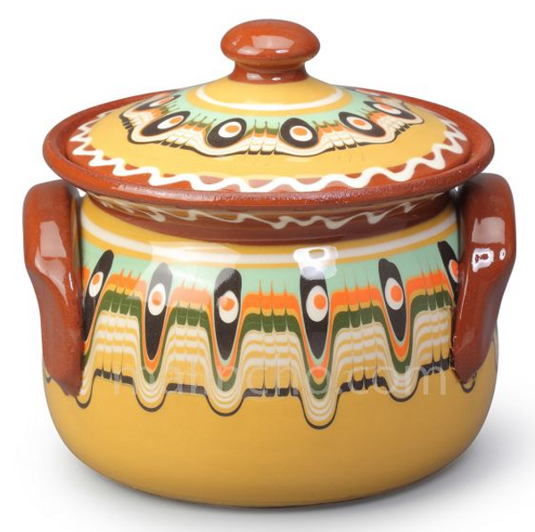 Clay Pot Small Yellow 0.7L