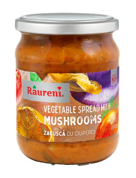 Raureni Vegetable Spread with Mushrooms 500g