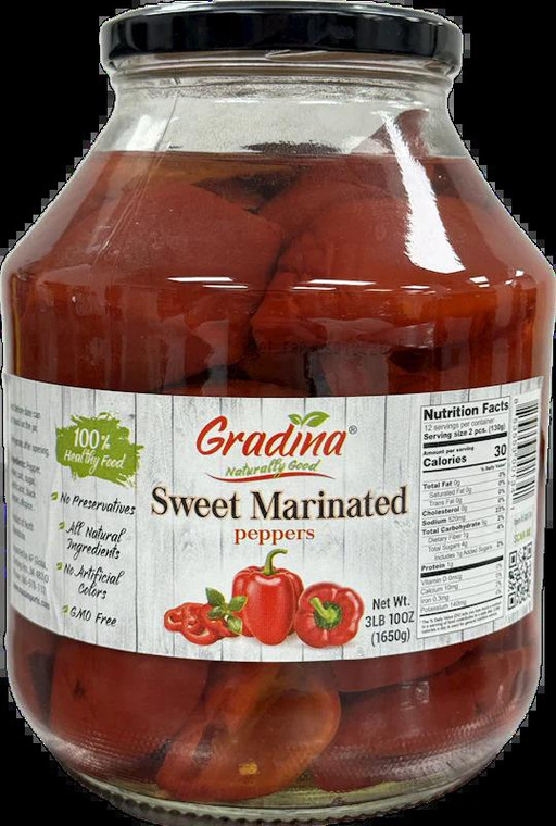 Sweet Marinated Peppers Gradina 24oz