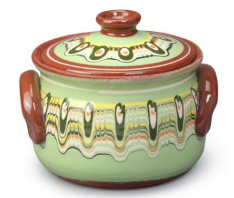 Clay Pot Small Light Green 0.7l