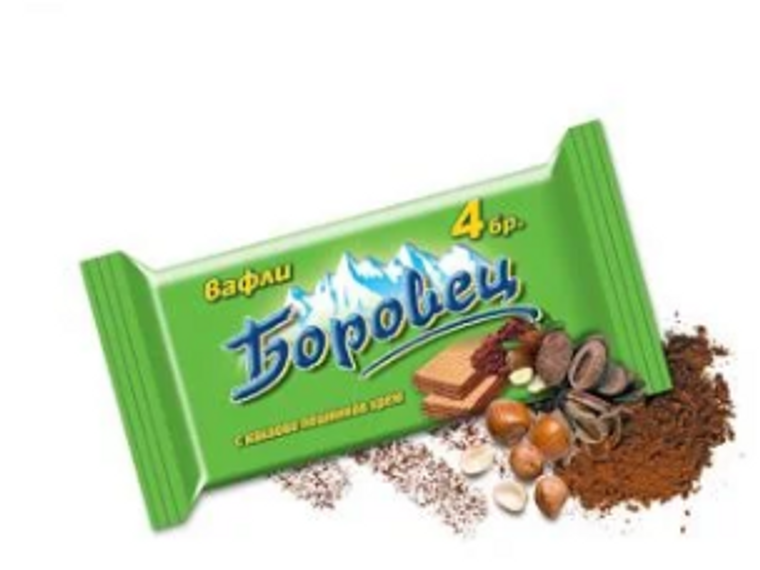Wafers Borovec Hazelnut 4pcs