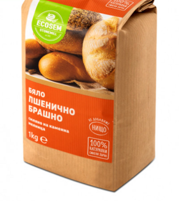 White Wheat Natural Flour Ecosem 1Kg