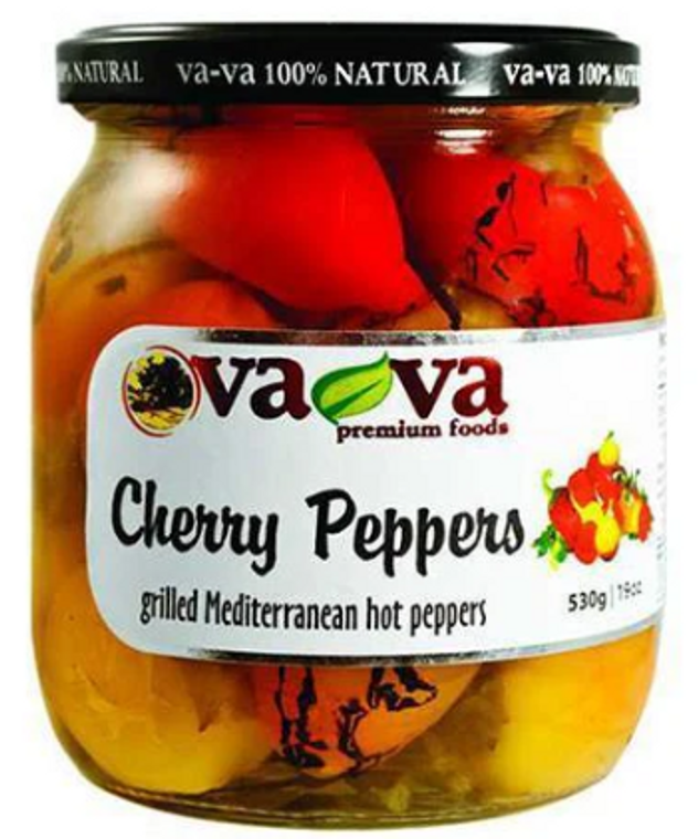 Vava Grilled Hot Cherry Peppers 680g