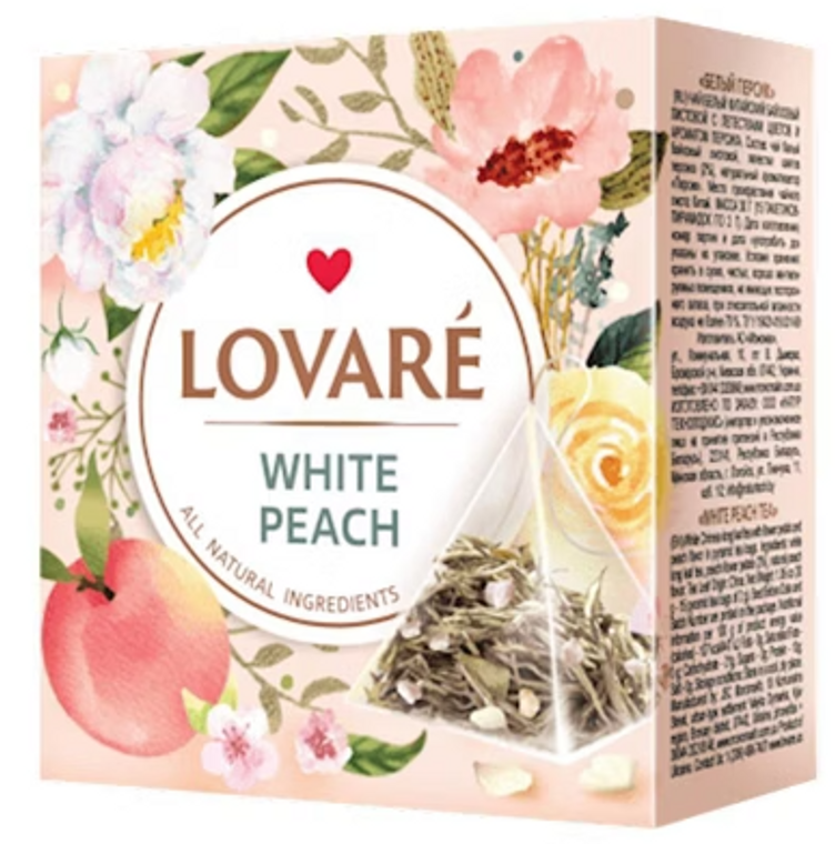 Pyramid Tea White Peach Lovare