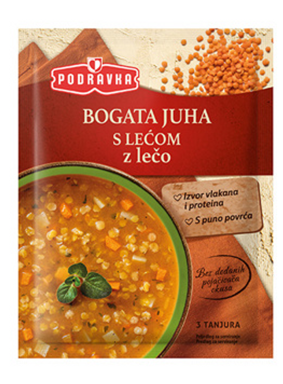 Podravka Bogata Juha s Lecom Lentil Soup 75g