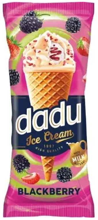 Dadu Vanilla with Blackberry Ice Cream