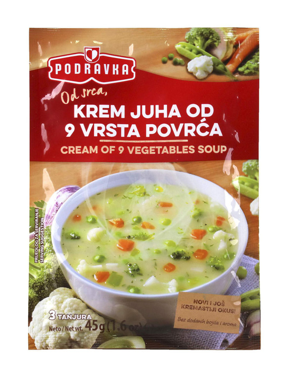 Cream of 9 Vegetable Soup