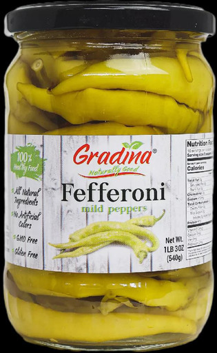 Fefferoni Peppers Mild Gradina 17oz - K&V Bulgarian Market
