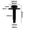 Multi-use SEM Bolt M6 x 22mm - CC32103