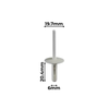 BMW White Nylon Rivet - CC10282W