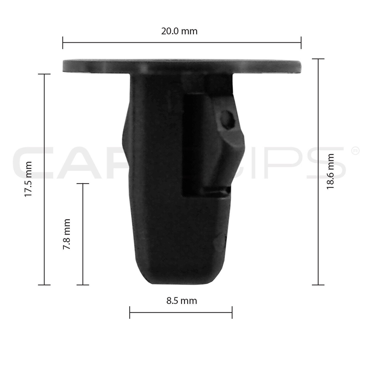 GM Bumper Push Retainer Clips - Fits 9.5mm (3/8) Hole