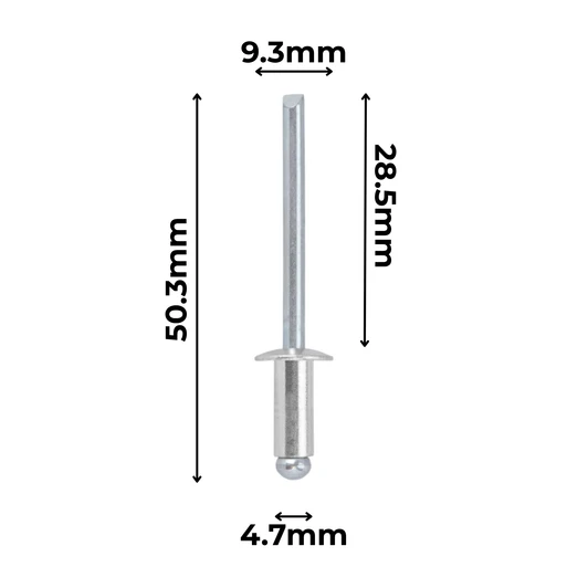 Carclips AS68 Truss Head Rivet 3/16"