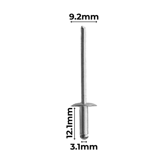 Carclips ASL44 Large Flange Rivet 1/8"