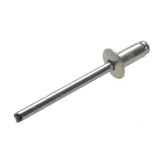 5/32" Dome head Aluminum Rivet with a Steel stem.