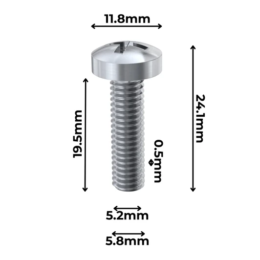 M6 x 20mm Number Plate Bolt/Screw - CCM620