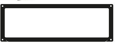 Standard Australian number plate cover frame with four mounting holes, sized to fit 372 mm × 134 mm number plates.