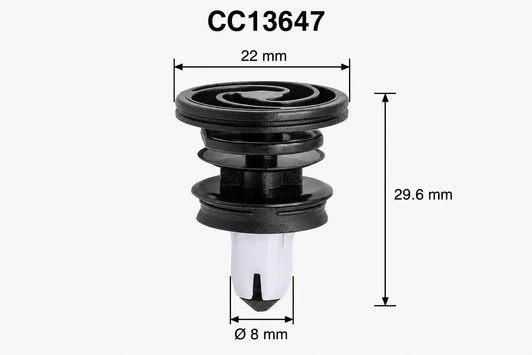 Clipstok CC13647 Tesla Model 3 interior door trim panel retainer clip