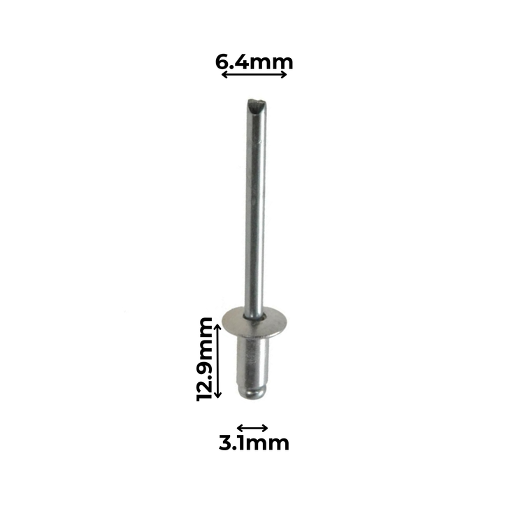 Carclips AS44 Dome Head Rivet 1/8"