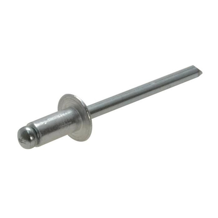 1/4" Dome head Aluminium Rivet with a Steel stem.