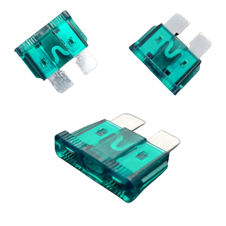 Carclips 30A Blades Fuse 
Standard size blade fuse - Green