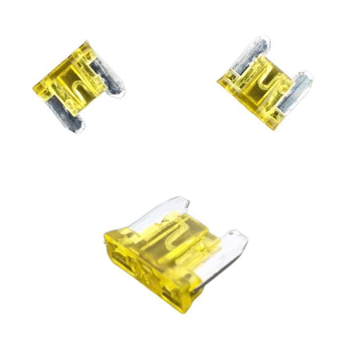 Carclips 20A Micro Automotive Blade Fuse 
Micro size blade fuse - Yellow.