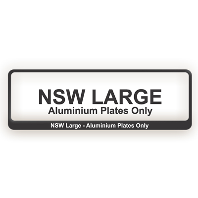 NSW premium rear number plate frame designed to suit 372 x 107 mm premium rear plates durable frame for NSW premium rear number plates