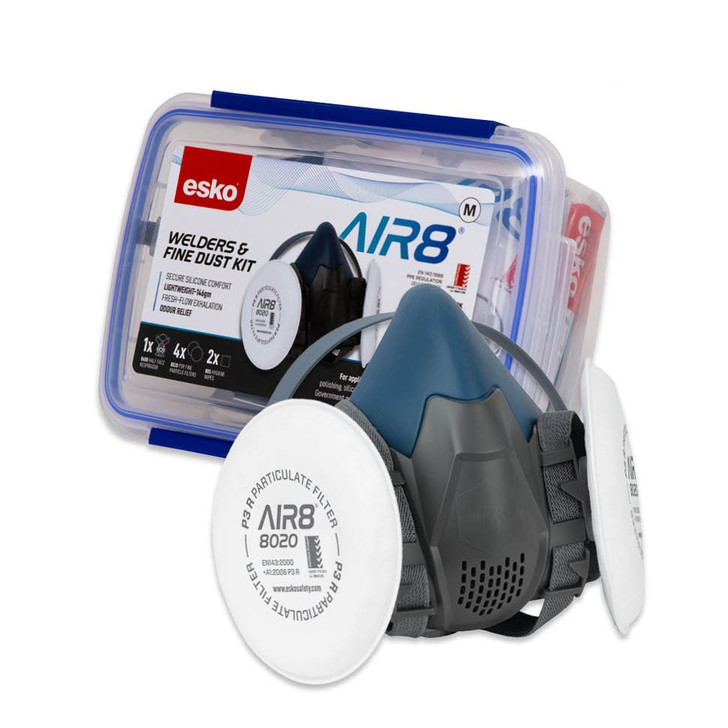 Esko A8WRKCB-M AIR8 medium welders fine dust respirator kit
