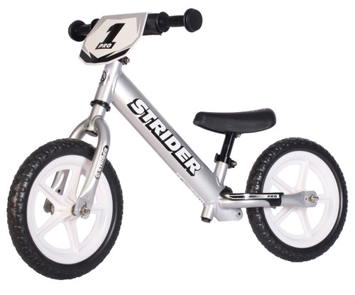 Strider 12 Pro Aluminium Balance Bike - Silver