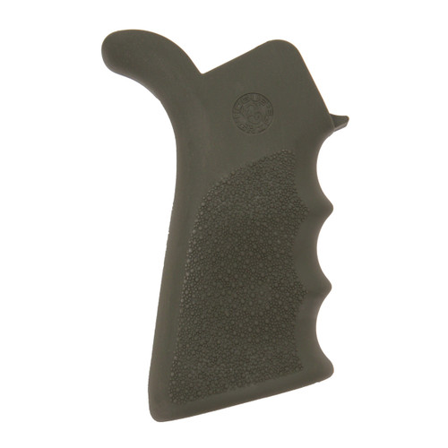 Hogue AR-15 Rubber Grip Beavertail w/Finger Grooves Olive Green