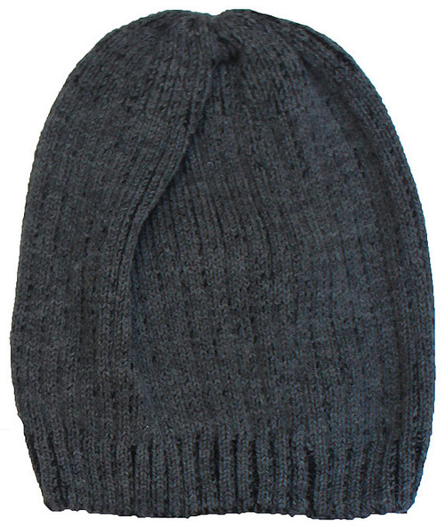 Men's Wool Winter Beanie (Charcoal)