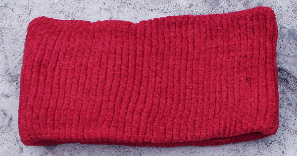 Women's Chenille Winter Headband (Red)