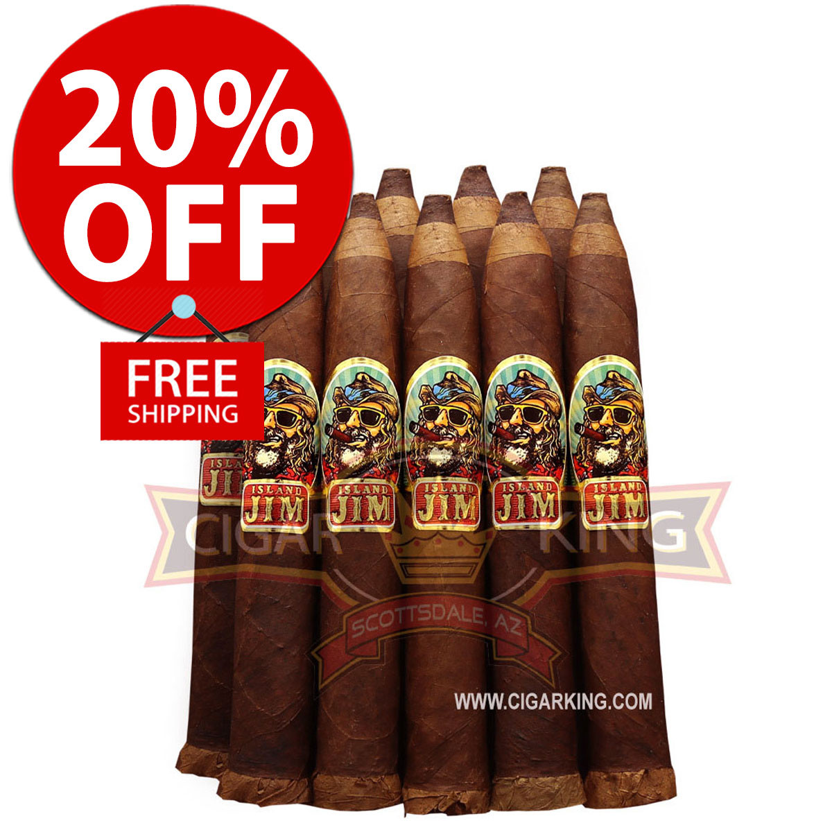 Island Jim Original No. 2 Torpedo By Oscar (10 Pack) + 20% OFF! +
