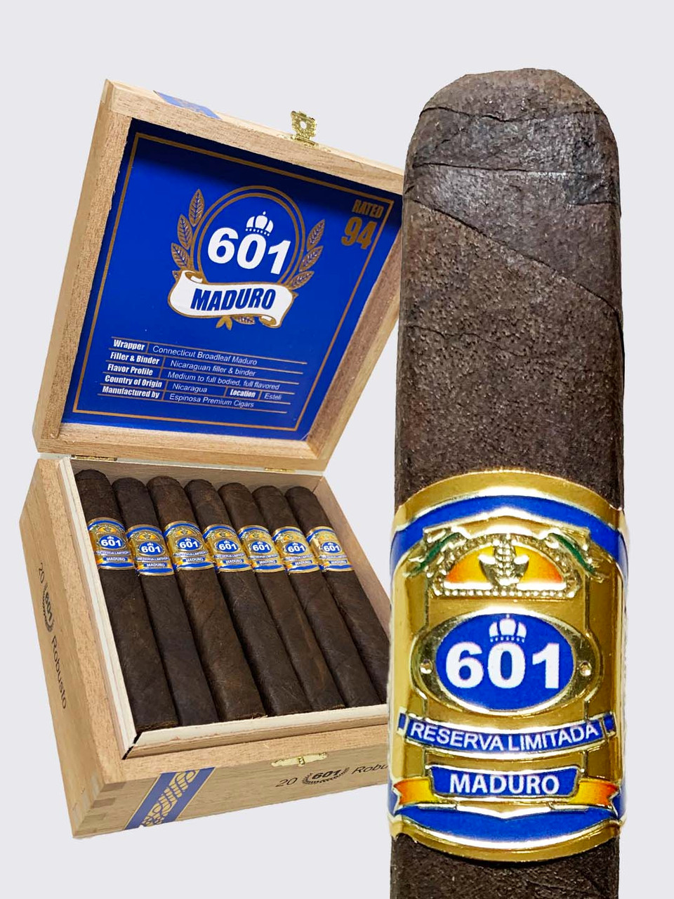 601 Maduro by Espinosa Robusto (5.25x52 / Box 20) | Cigar King