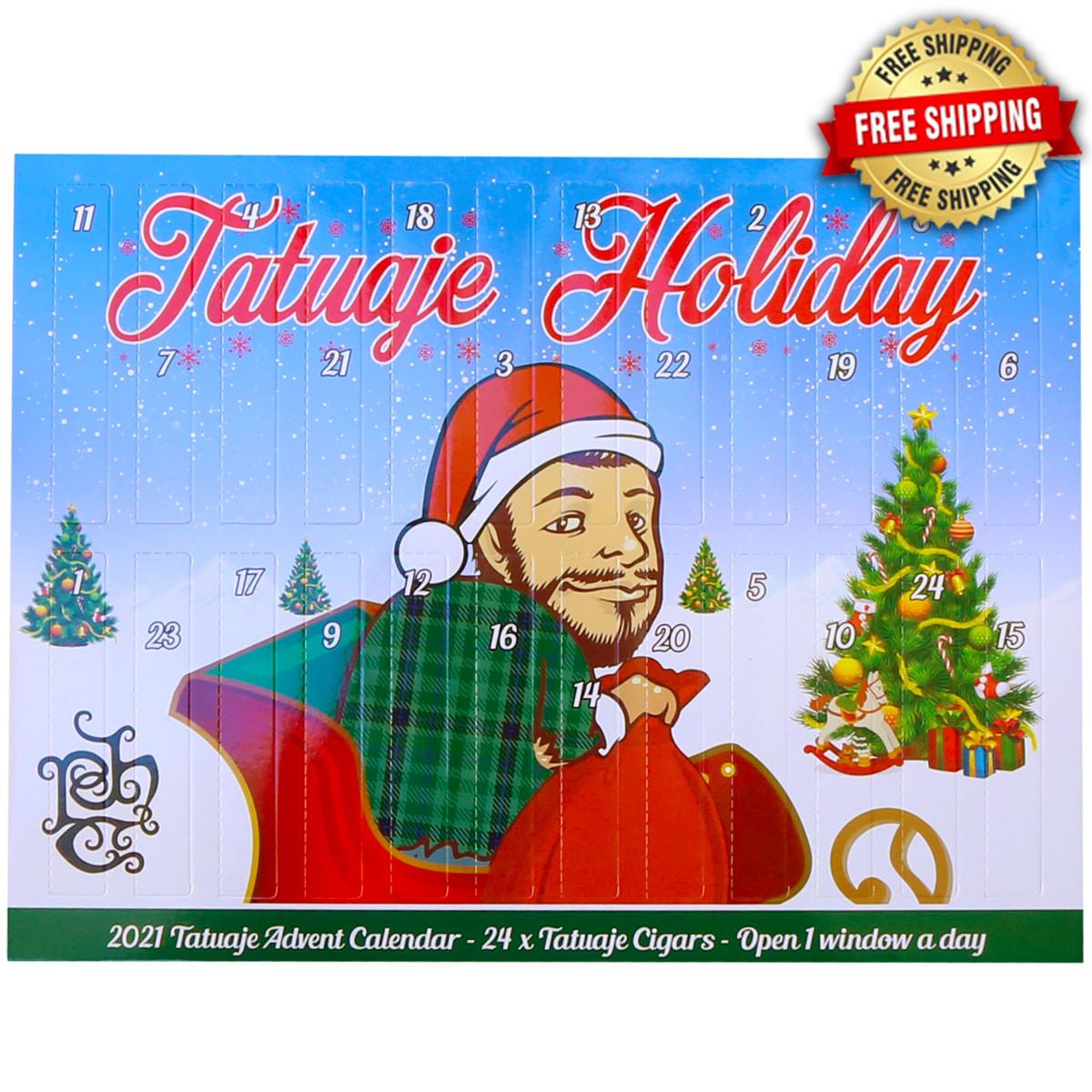 Tatuaje Holiday Advent Calendar 2021 (Assorted Sizes / Box 24) | Cigar King Tatuaje Holiday Advent Calendar 2021 (Assorted Sizes / Box 24) | Cigar King