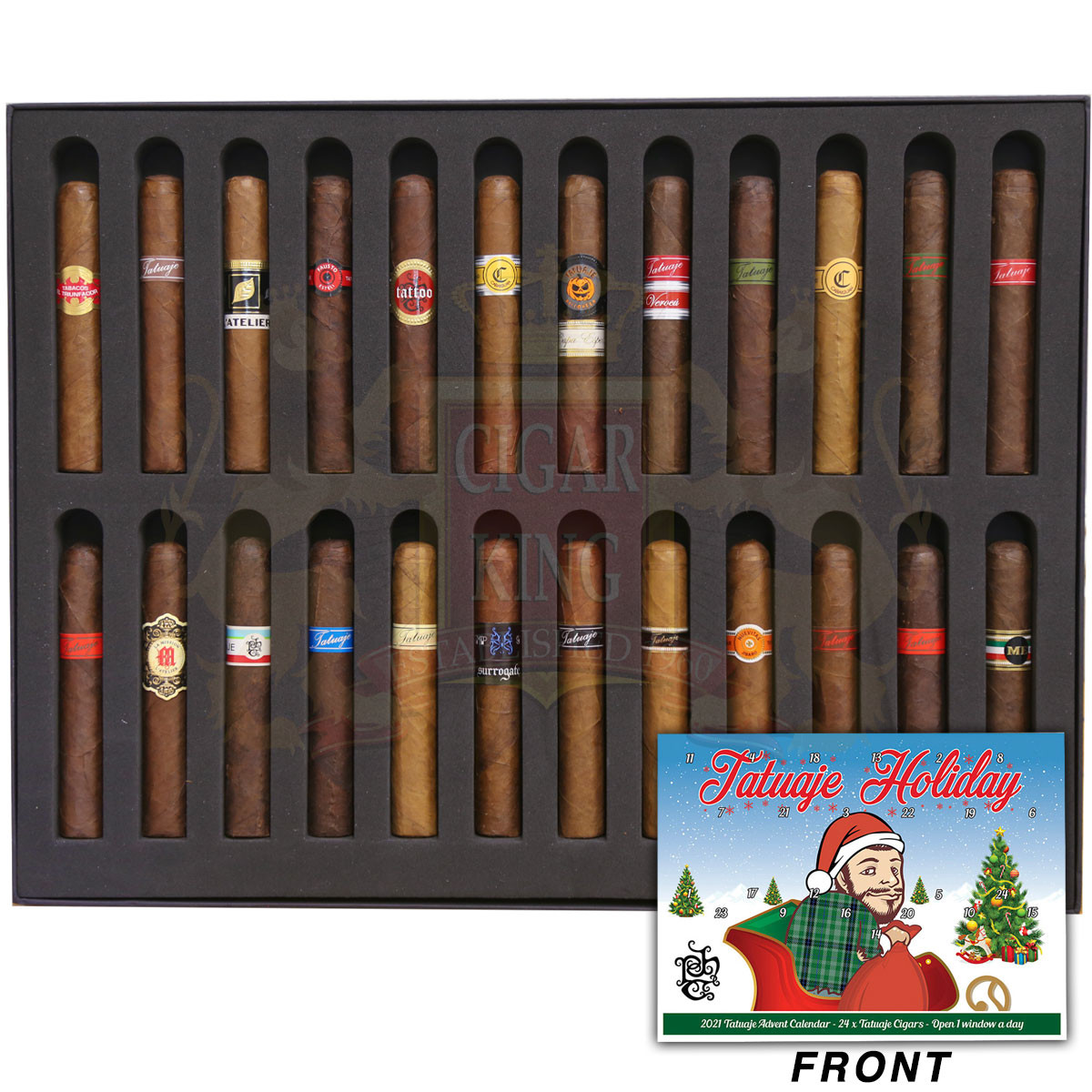 Tatuaje Holiday Advent Calendar 2021 (Assorted Sizes / Box 24) | Cigar King Tatuaje Holiday Advent Calendar 2021 (Assorted Sizes / Box 24) | Cigar King