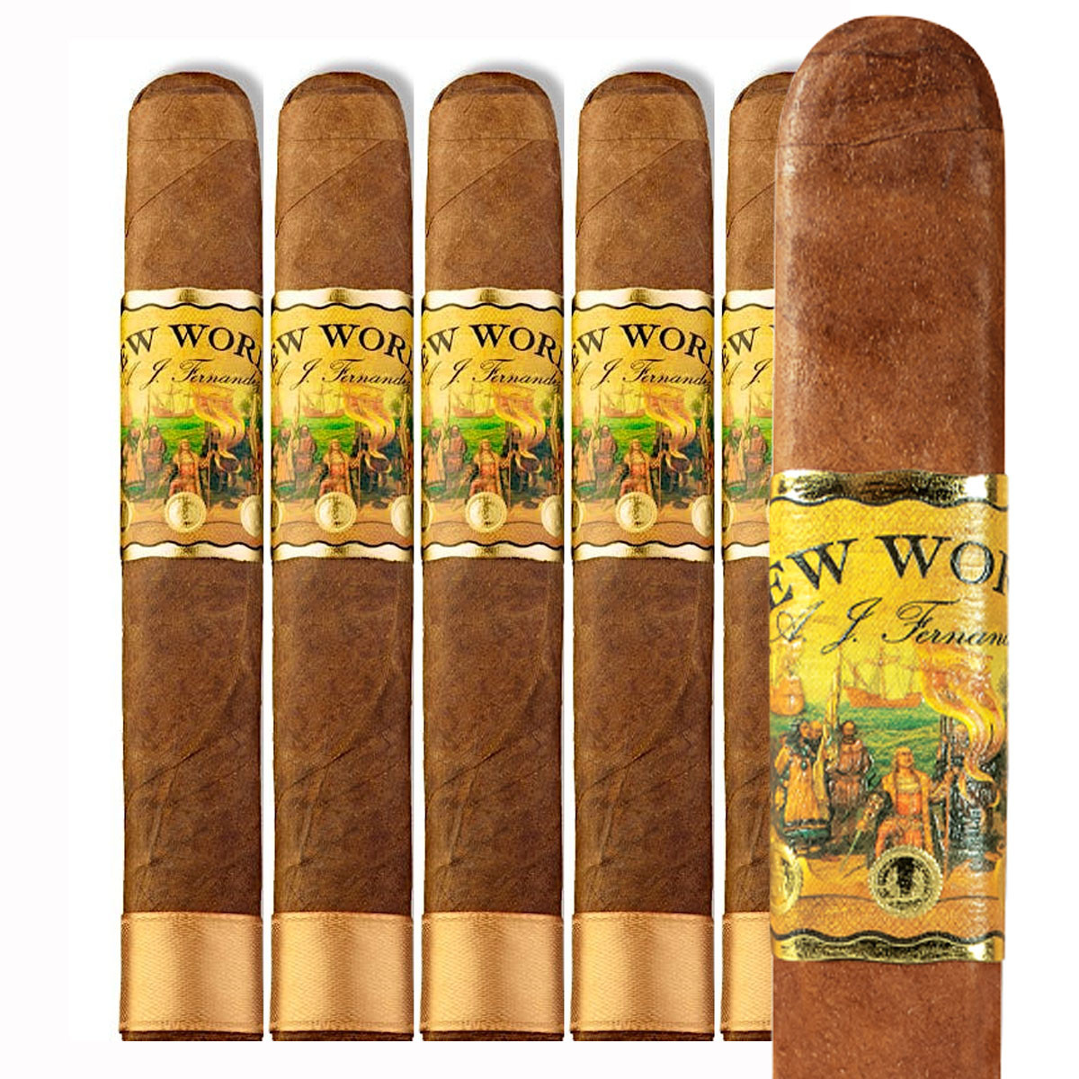AJ Fernandez New World Dorado Robusto (5.5x52 / 5 Pack) | Cigar King