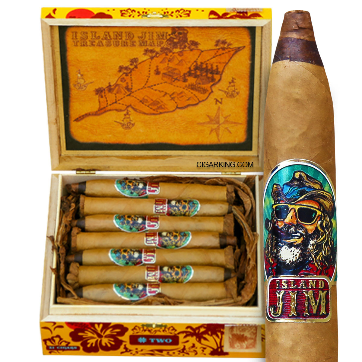 Island Jim Connecticut No. 2 Torpedo By Oscar (6.5x52 / Single