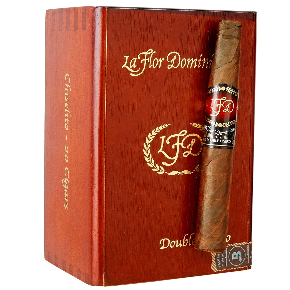 La Flor Dominicana Double Ligero Chiselito Natural (5x44 / Box 20