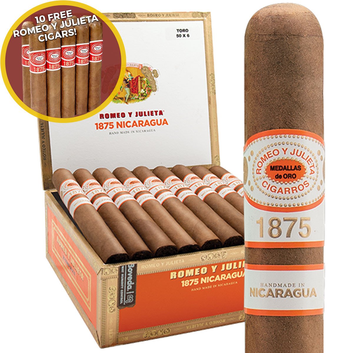 洋楽 Romello Romeo y Julieta 1875 Nicaragua Churchill (7x52 / Box 25)