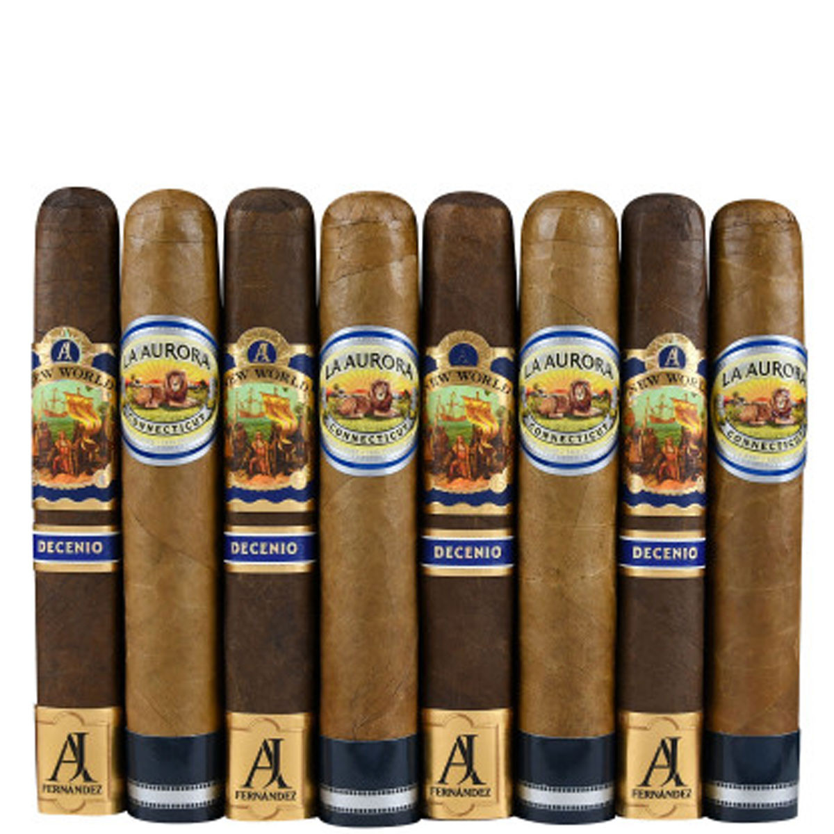 Premium 8-Racks: AJ Fernandez New World Decenio Robusto vs La