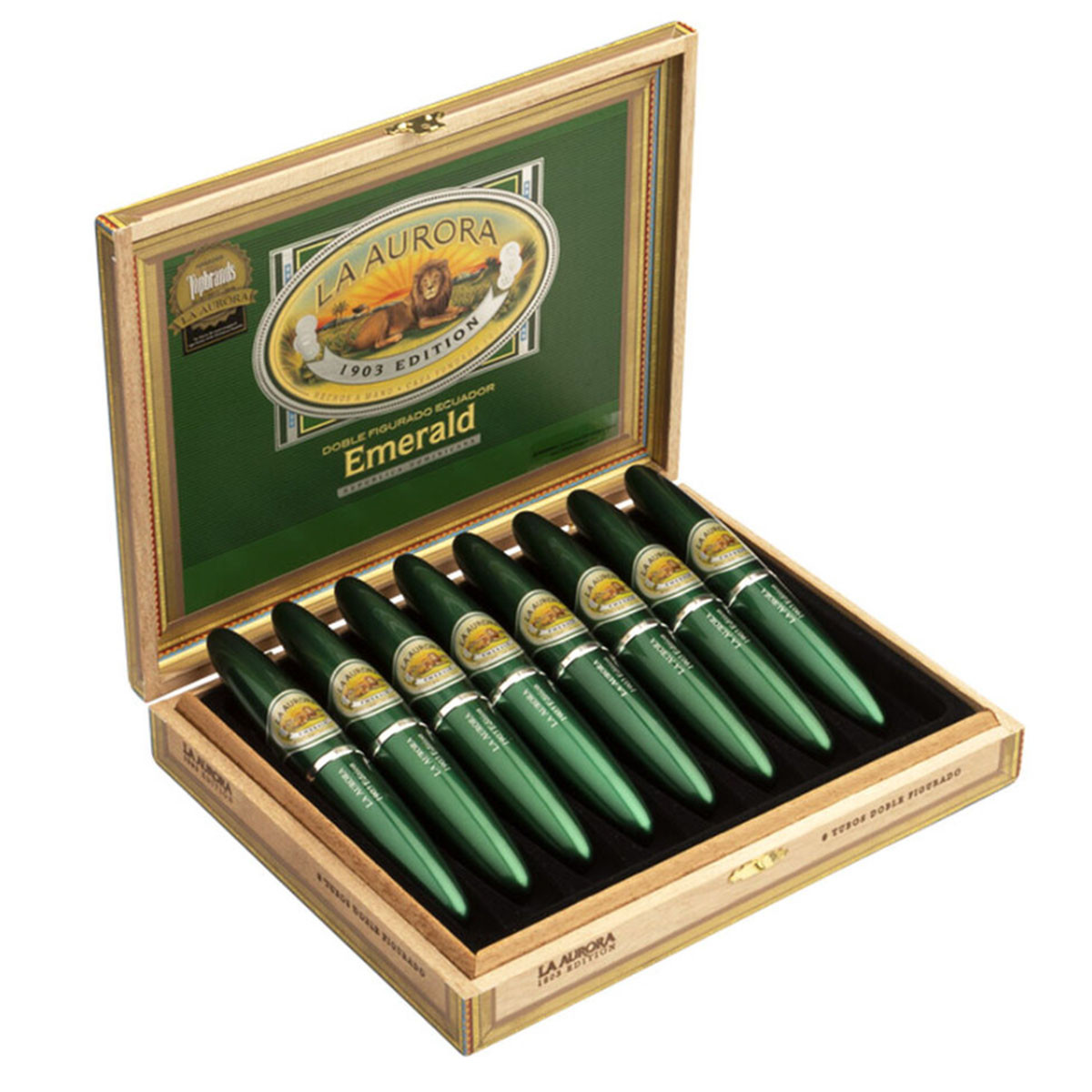 La Aurora Preferidos Emerald No. 2 Tubos Double Perfecto (5x54