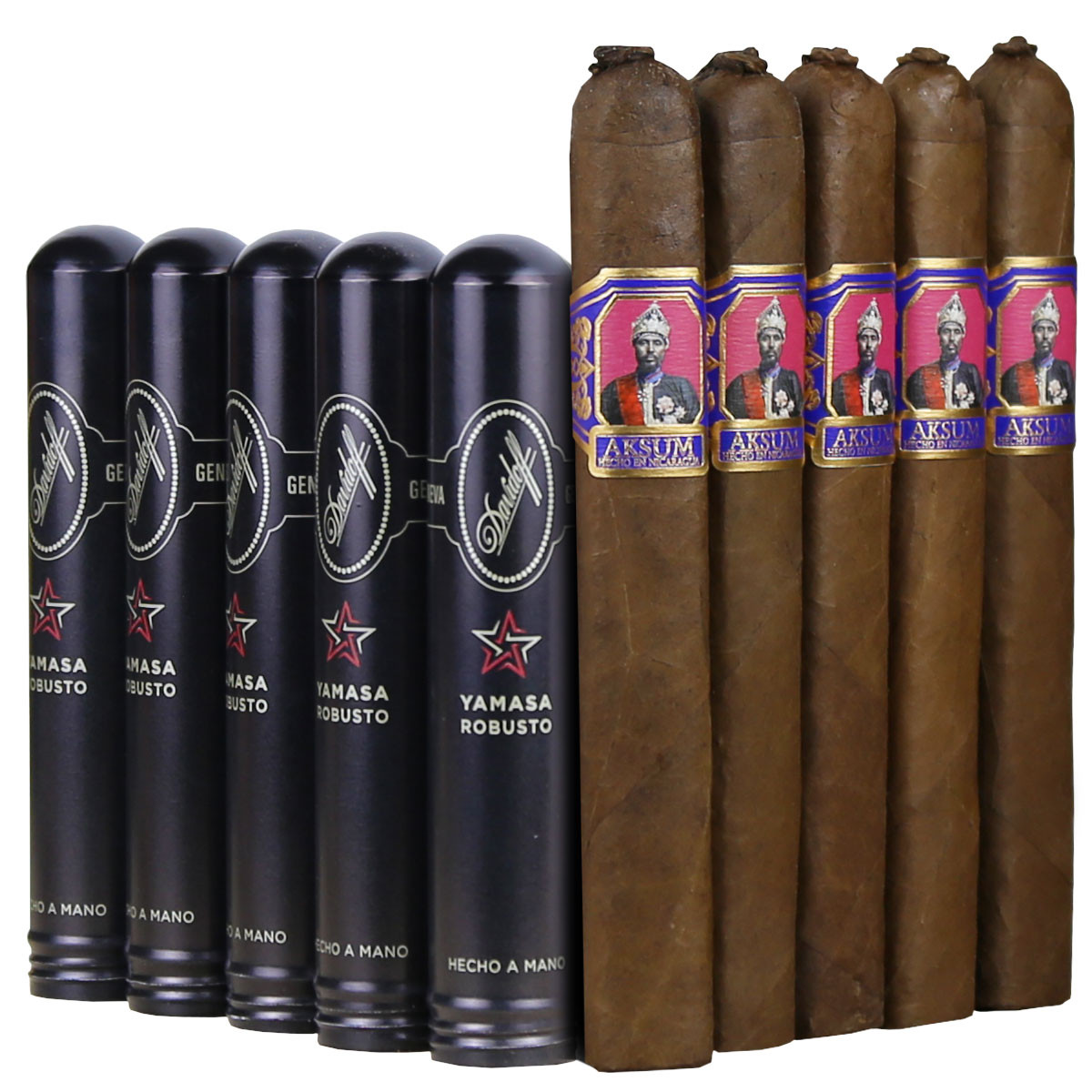 Slam Pack: Davidoff Yamasa Robusto Tubes vs Foundation Aksum Claro