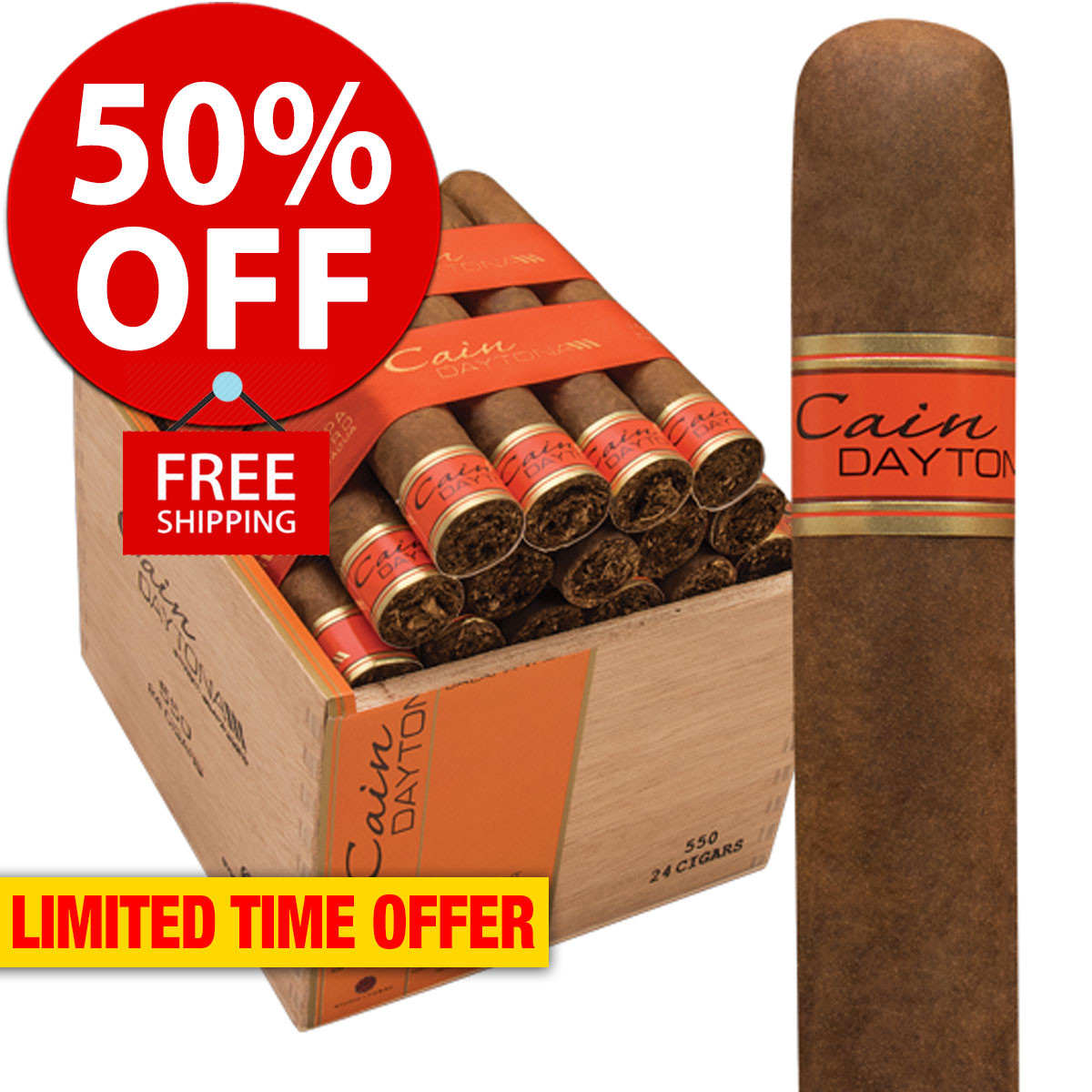Cain Daytona 654T Torpedo (6x54 / Box 24) + 50% OFF RETAIL! + FREE
