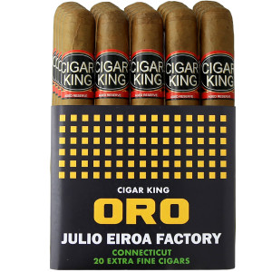 Cigar King Oro By Aladino Connecticut Corona (5x44 / Bundle Of 20) + FREE SHIPPING ON YOUR ENTIRE ORDER! Cigar King Oro By Aladino Connecticut Corona (5x44 / Bundle Of 20) + FREE SHIPPING ON YOUR ENTIRE ORDER!