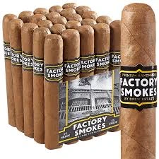 Drew Estate Factory Smokes Connecticut Shade Robusto (5x54 / Bundle 25)