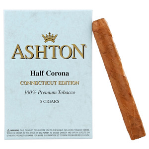 Ashton Half Corona Connecticut (4.125x37 / Tin of 5) Ashton Half Corona Connecticut (4.125x37 / Tin of 5)