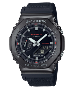 G-Shock GM2100CB-1A Metal Clad Black Casioak Red Accents G-Shock GM2100CB-1A Metal Clad Black Casioak Red Accents