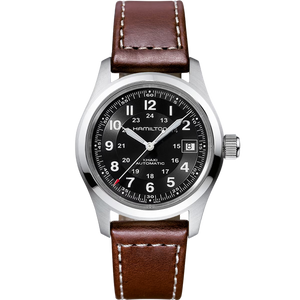 Hamilton H70455533 Khaki Field Auto 38mm 80 Hour Leather